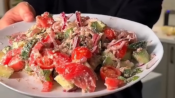 Грузинский САЛАТ...🥗😋    Рецепт в описании ✍️