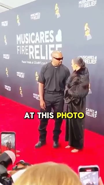 kanye west and bianca censori's grammys 2025 red carpet #kanyewest #kanye #bianca #biancacensori