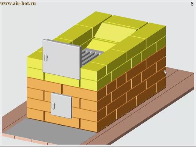 Отопительная печь 51х89 см В. Быкова