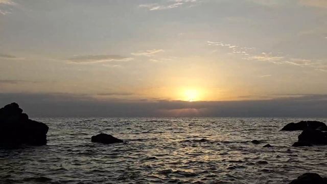 Утренняя красота природы релакс морем успокаивающий ?