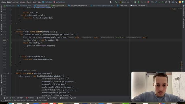 30. Свой Тиндер на Java - Meta Data и сортировка