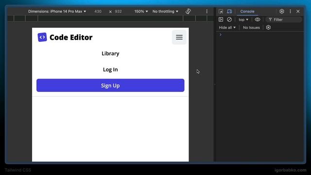 Верстка на Tailwind CSS #14 - Открытие / закрытие мобильной на?