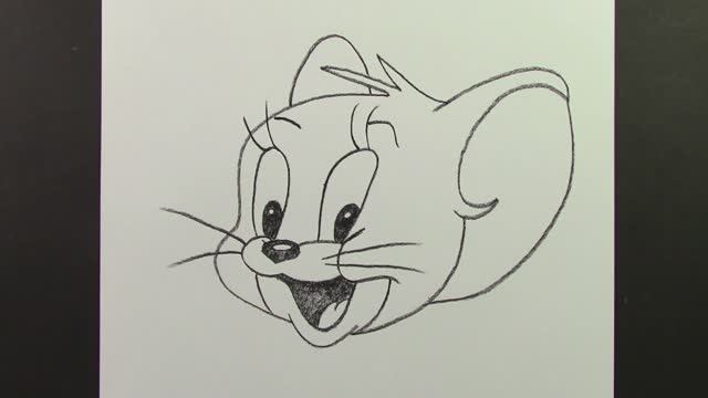 Как нарисовать серого милого мышонка