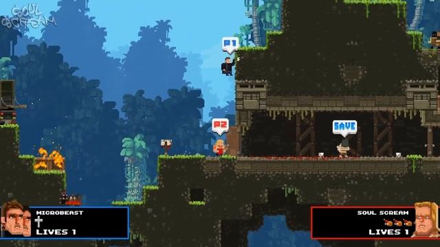 ХАРДКОР • МЕГАТАНК! \(ʘᗩʘ')/ ● (1-4 миссии) #1 Broforce (2015)