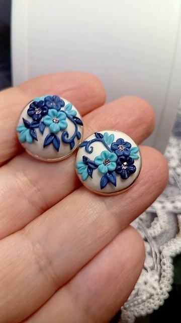 Украшения из полимерной глины, ручная работа.