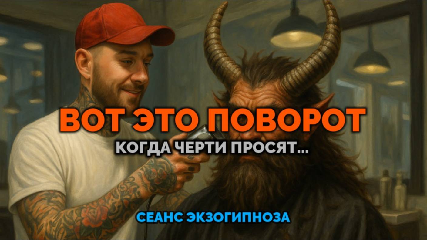ВОТ ЭТО ПОВОРОТ. КОГДА ЧЕРТИ ПРОСЯТ...: СЕАНС ЭКЗОГИПНОЗА