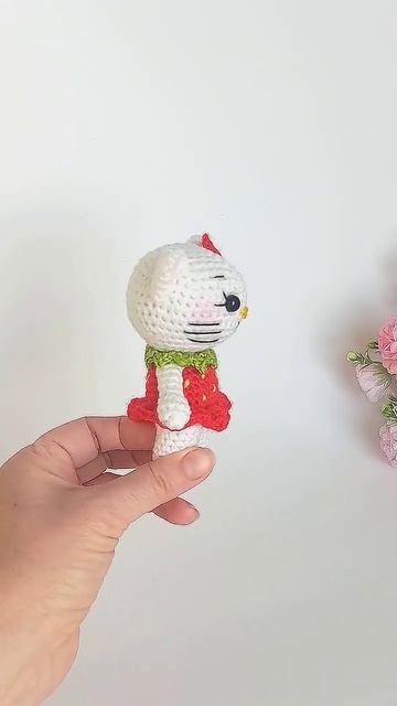 🍓🍓Kitty Kitty Strawberry amigurumi // Котенок Китти Клубничка амигуруми🍓🍓