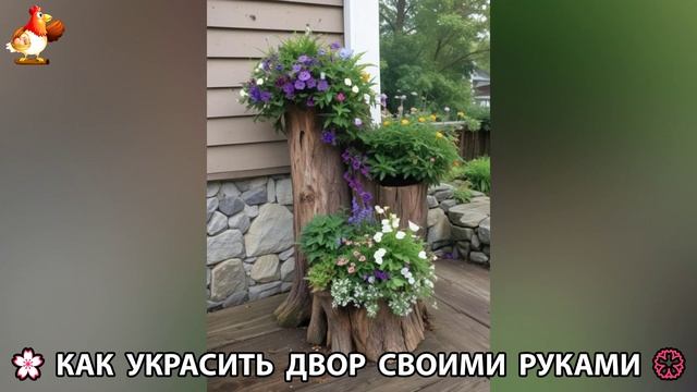 Как украсить двор дома фото идеи (559) 🏡 для дачи и сада своими руками 🌷🪻🌺💮