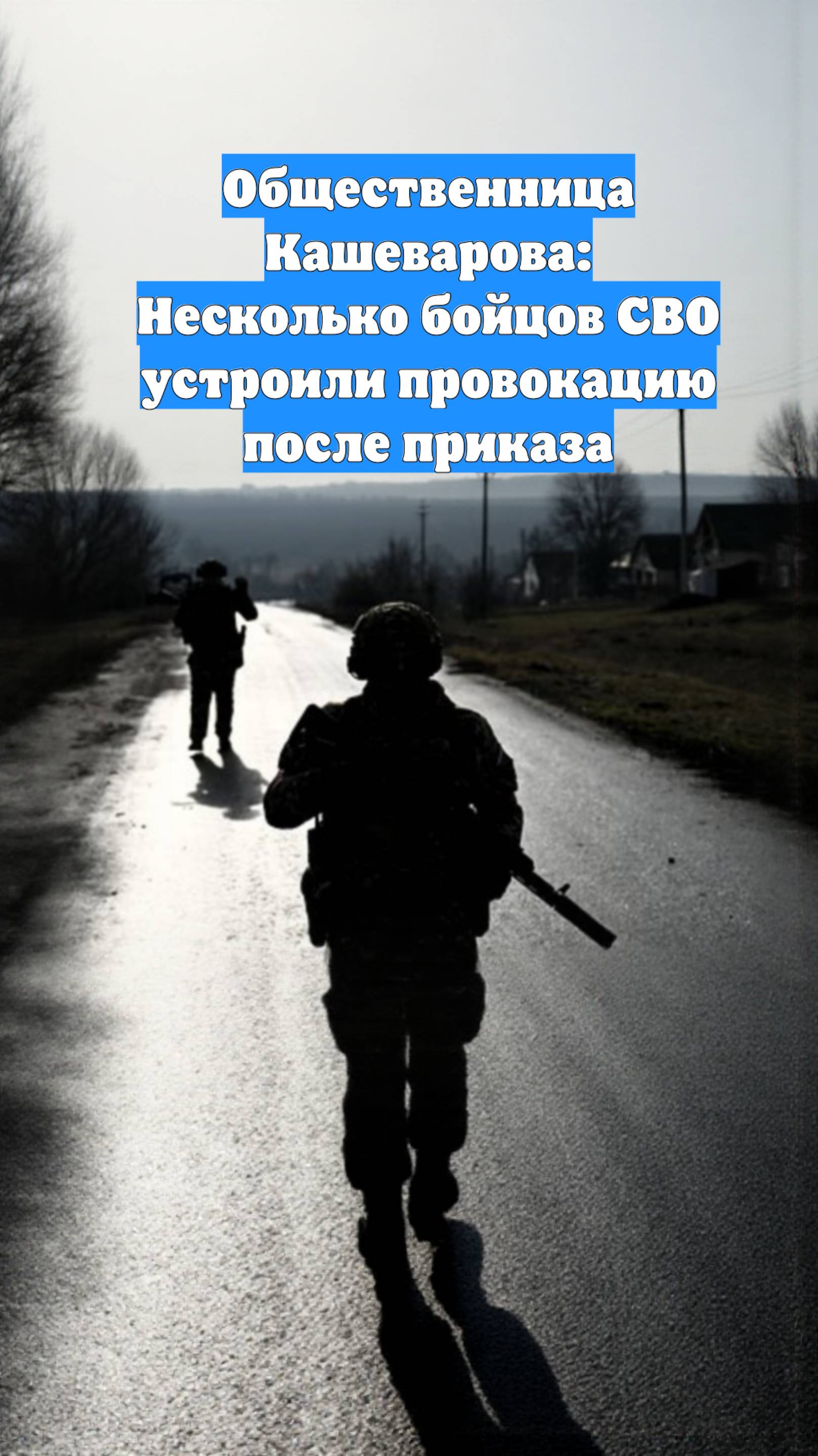 Общественница Кашеварова: Несколько бойцов СВО устроили провокацию после приказа