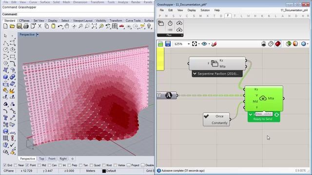 6.12 Streaming our information to Excel using FLUX - ThinkParametric