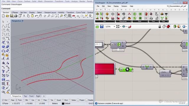 6.11 Using colors to visualize the different types of bricks - ThinkParametric