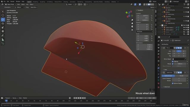 42 - Rear Piece in Sight Modeling Engraved
