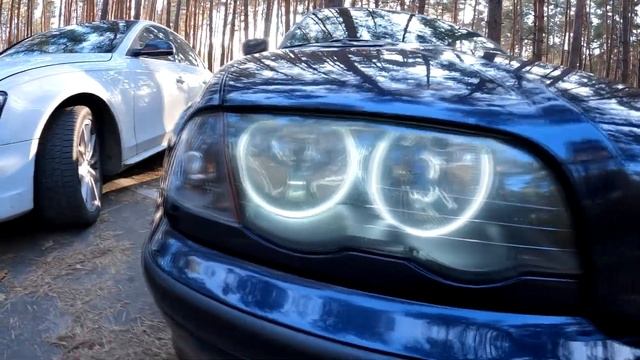BMW e46 vs AUDI rs. Покатушки