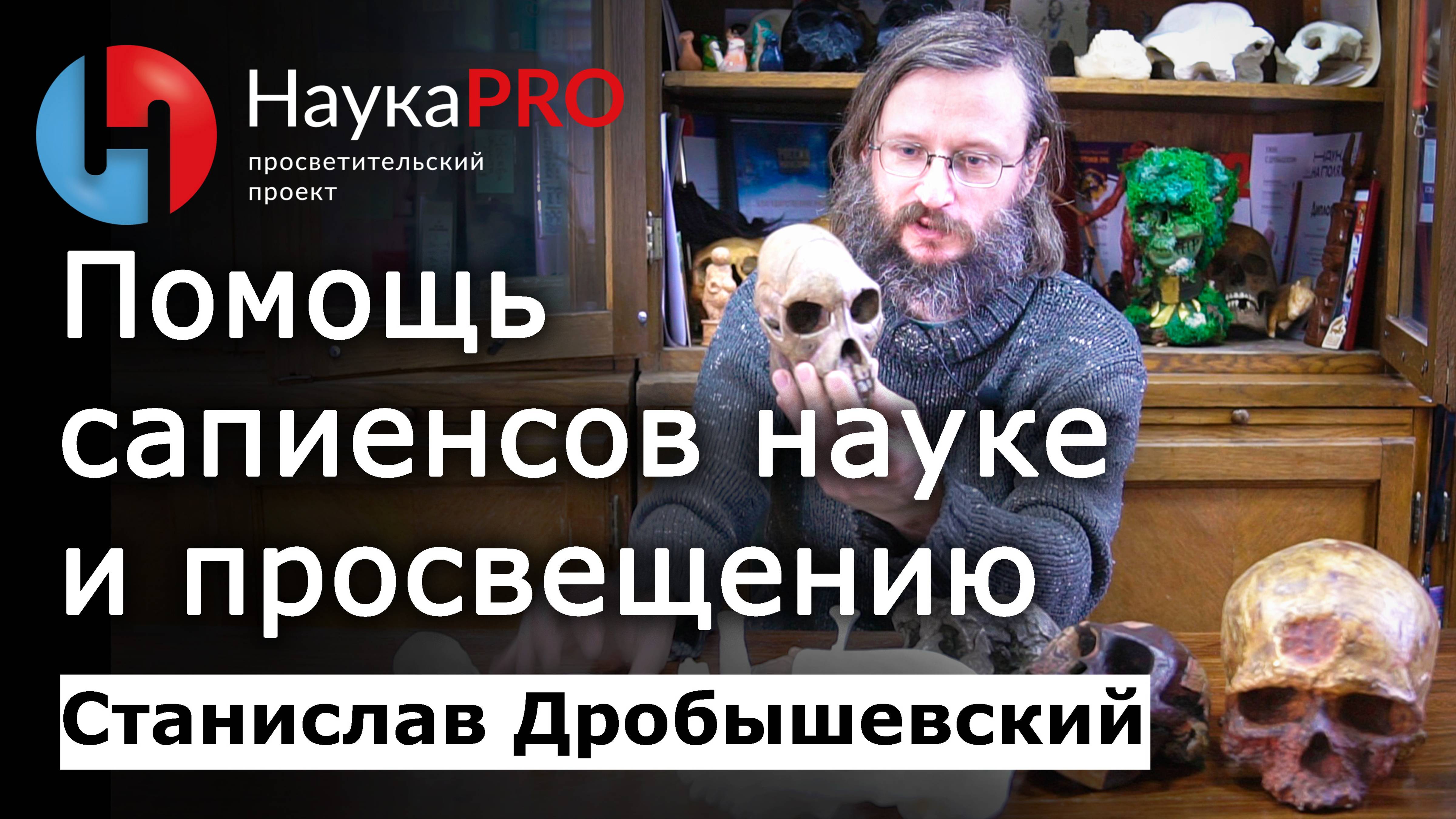 Помощь от сапиенсов науке и просвещению – Станислав Дробышевский | Лекции по антропологии | Научпоп