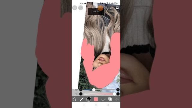 как зделать волосы в Ibis paint X