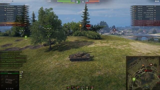 World of tanks - Т54 обр.1 gameplay Укрепрайон (BD-19 Deutsch)