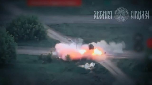 Подразделения группы "Север" ведя наступление на н.п. Юнаковка Сумской области, уничтожили Хамви ВСУ