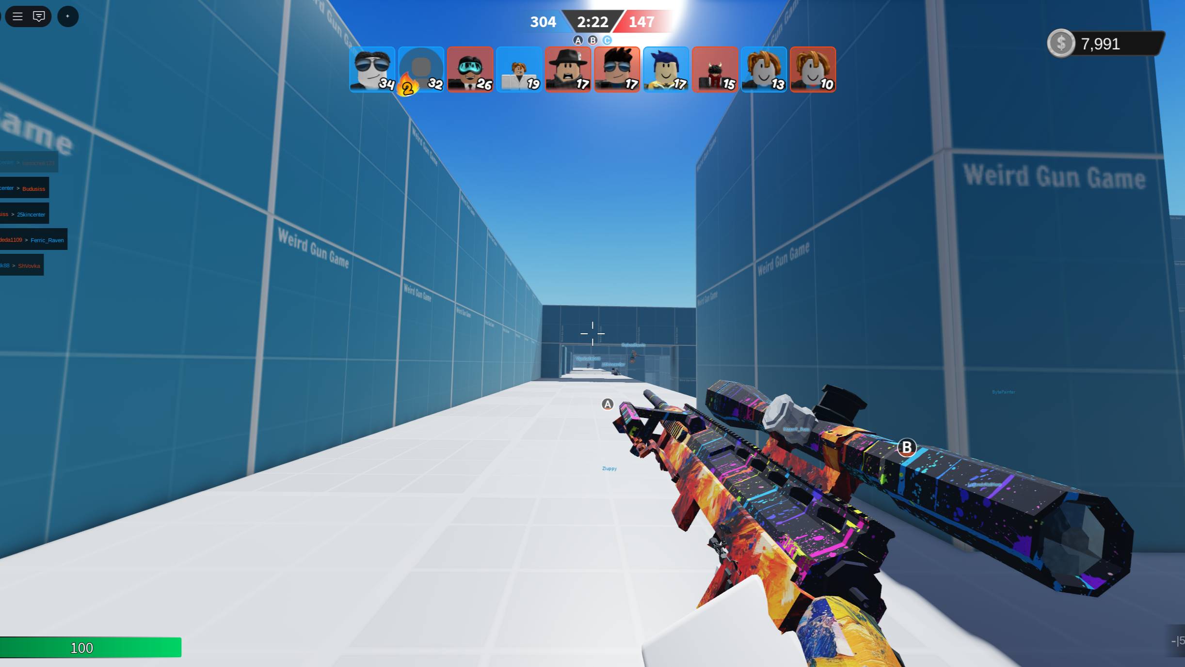 Летплей по игре Weird Gun Game | Часть 1