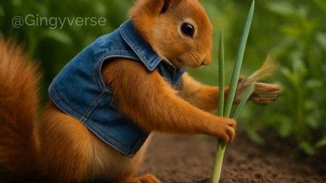 🌿 Tiny Cat & Friends Plant a Community Garden with Their Moms_ Growing with Love 🐾💛
