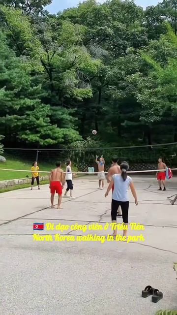 🇰🇵 DPRK walking in the park beautiful scenery♥️