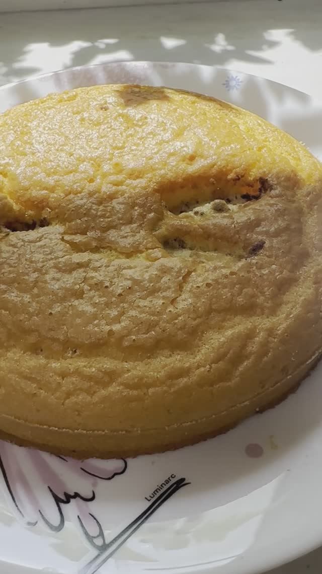 Шарлотка с яблоками без сахара