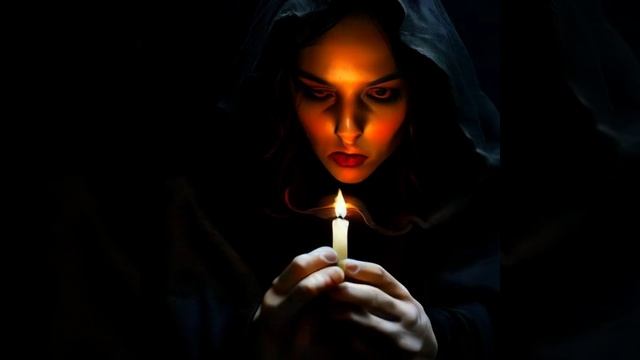 Плюнула огнем и зашипела,
Догорая, черная свеча.
У тебя лицо невинной жертвы