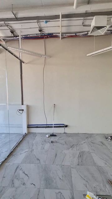 Полностью стеклянные перегородки с потолочным фризом