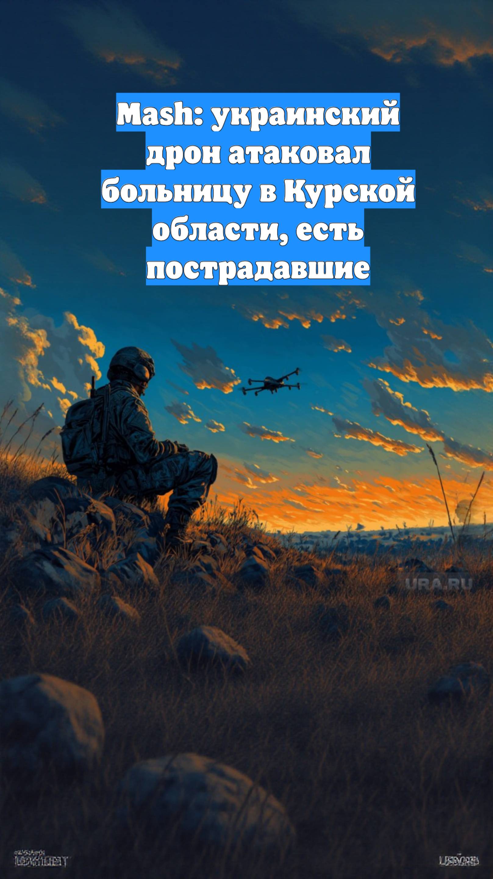 Mash: украинский дрон атаковал больницу в Курской области, есть пострадавшие
