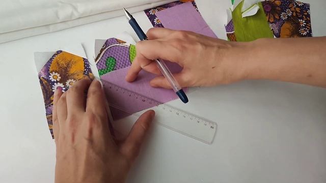 Кухонная салфетка, пэчворк блок Сердце, супер простой