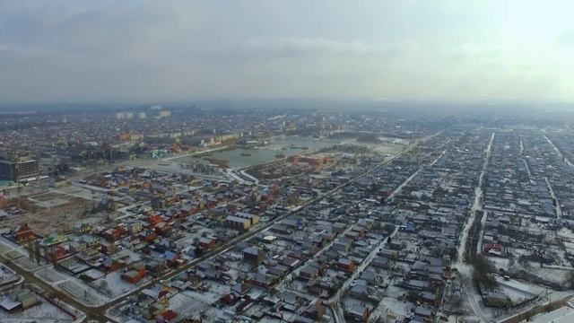 Квадрокоптер летает зимой