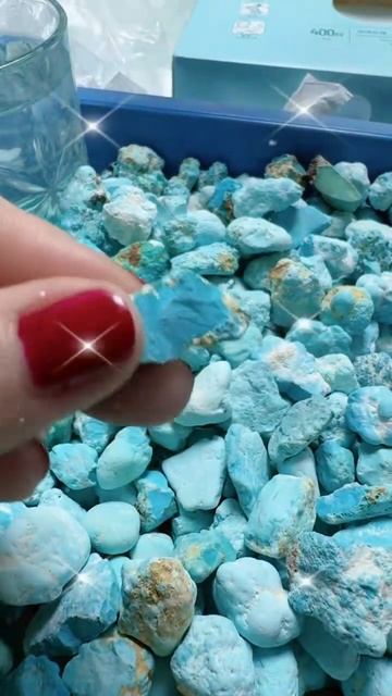 2025-0530-02 Natural Mineral Electrolytic Turquoise Jewelry, American Sleeping Beauty Mine Turquoise