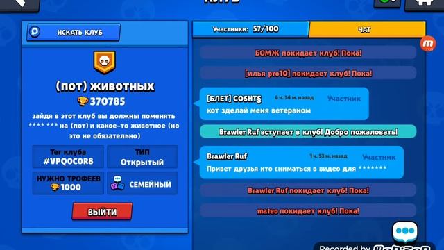 делаю себе 2000 кубков на аккаунт в бравл старс!👍