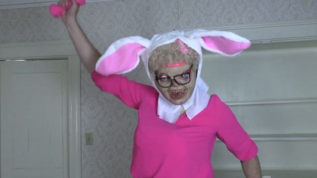 Bunny Dogs Trick or Treat on Easter: Funny Dogs Maymo & Potpie vs Giant Bunnies