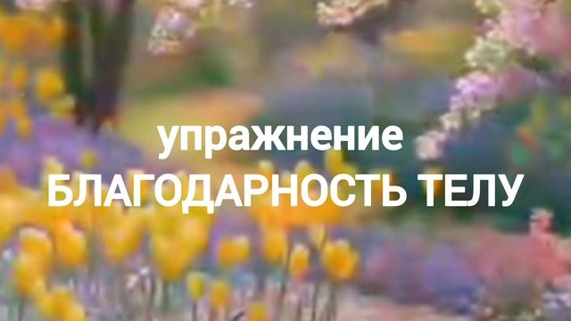 Благодарность телу Упражнение