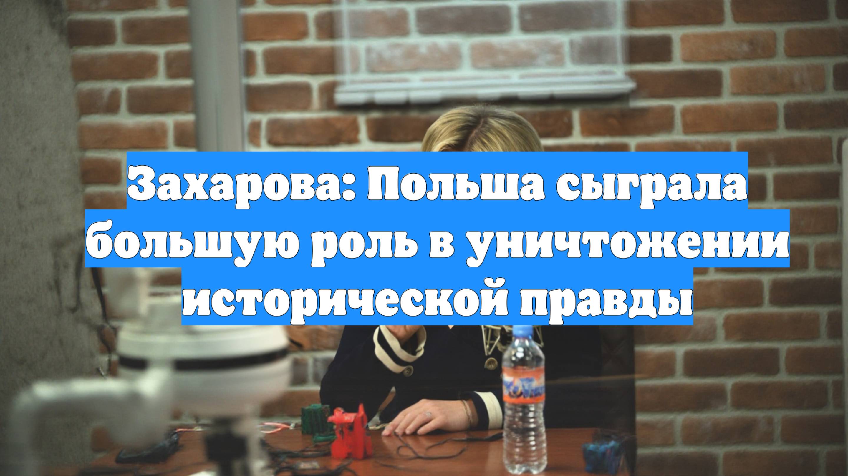 Захарова: Польша сыграла большую роль в уничтожении исторической правды