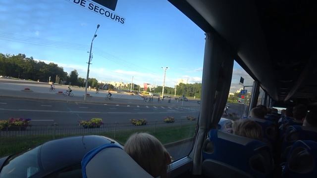 Автобусом по Минску, Беларусь 07.08.2024.
