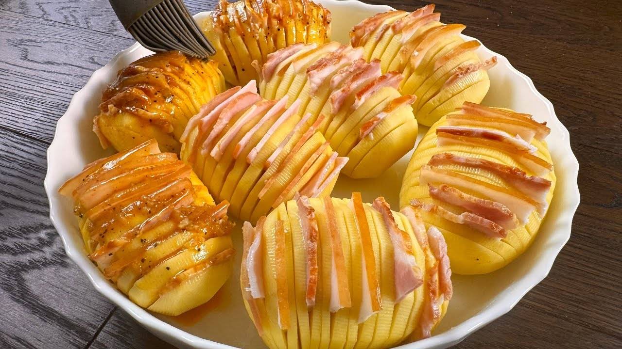 Готовим картофель с беконом по старинному рецепту! Вкуснейший картофель с беконом.