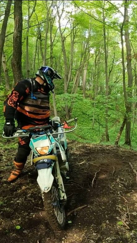 В лесу иногда на пути встречается дерево... #эндуро #enduro #покатушки #челны #мотоциклы #питбайк