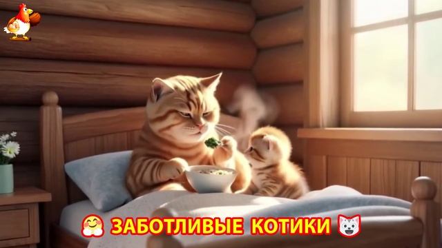 Заботливые котики спешат на помощь (43)