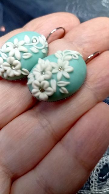 Украшения из полимерной глины, ручная работа.