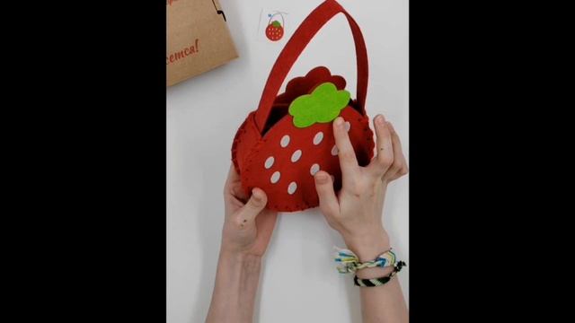 🍓Клубничка 🍓 Набор для шитья сумочки детской