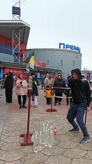 Рубка шашкой, получилось здорово))