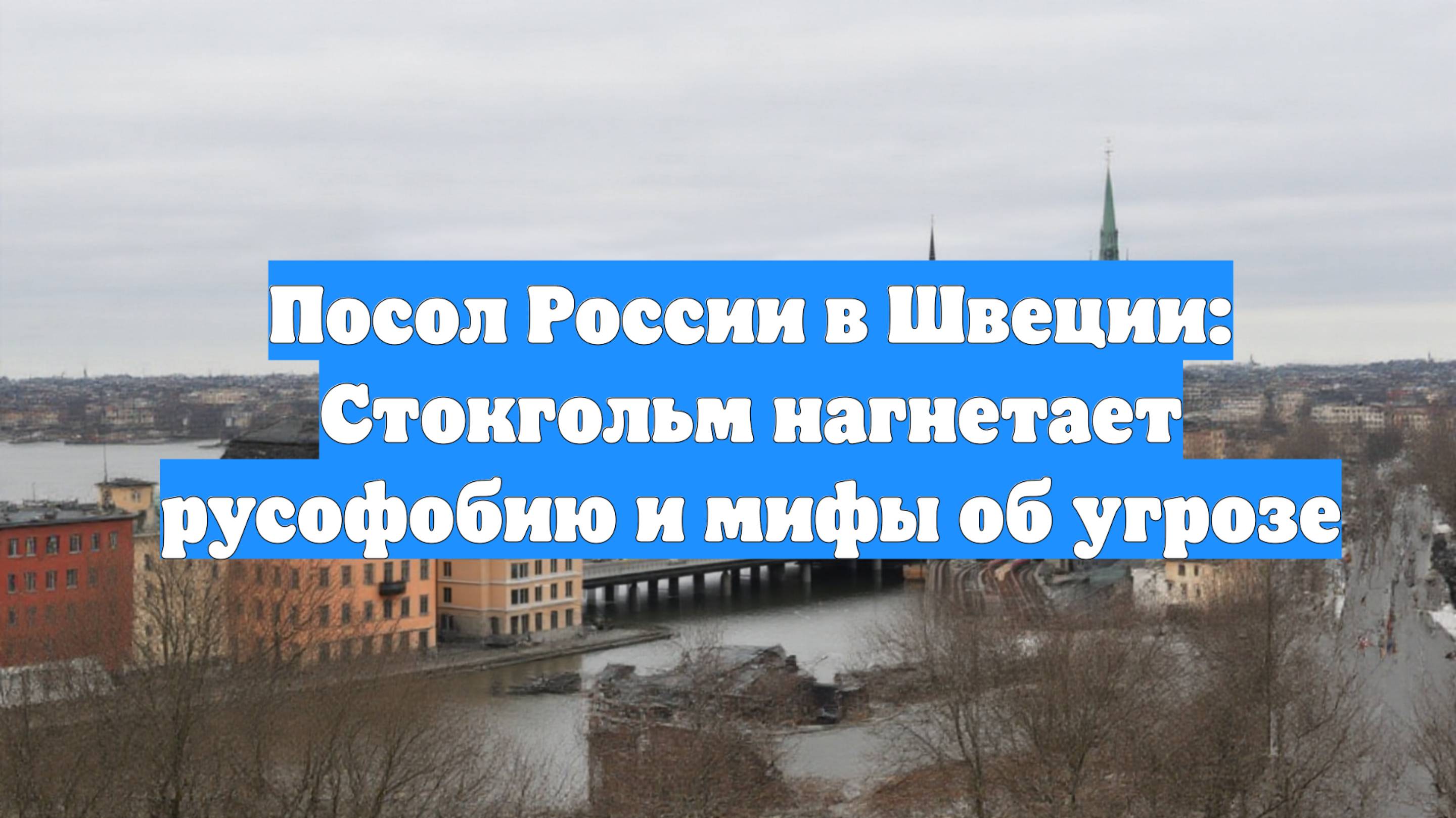 Посол России в Швеции: Стокгольм нагнетает русофобию и мифы об угрозе