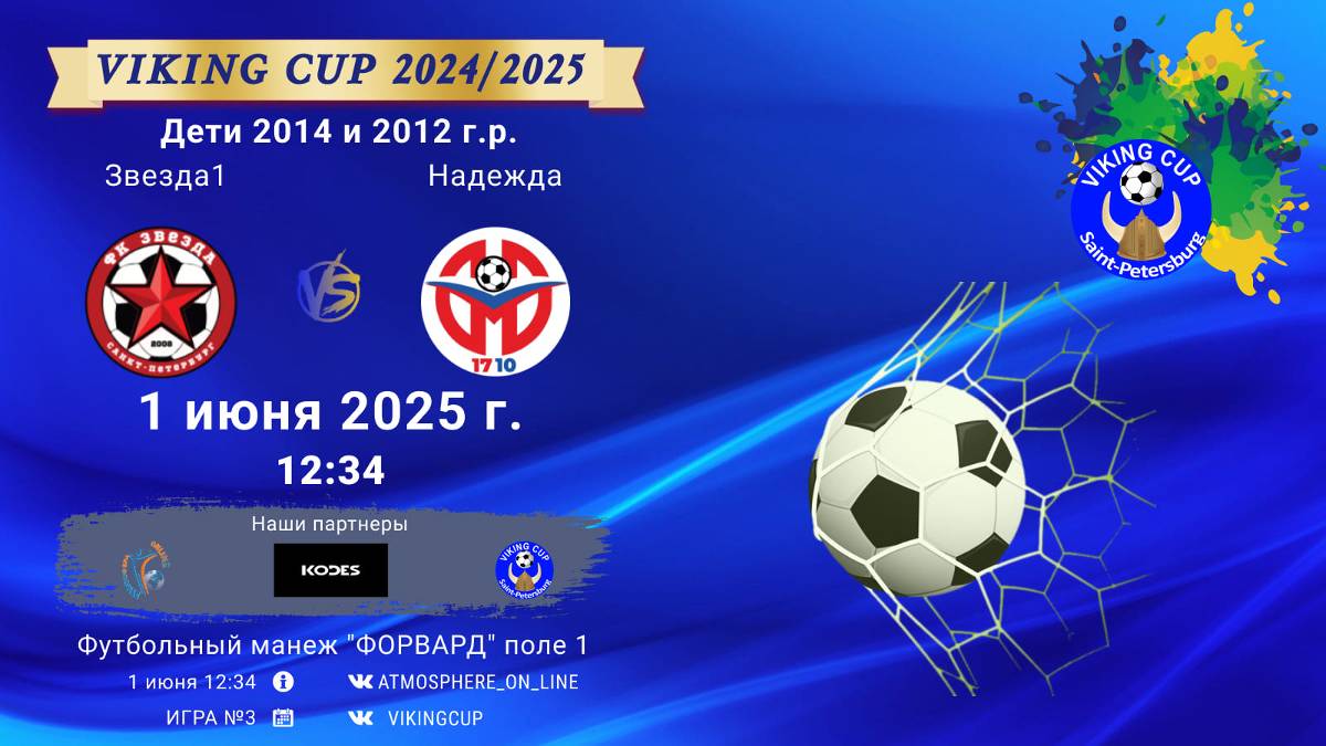 ФК "Звезда1" - ФК "Надежда"/VIKING CUP, Игра №3, 01-06-2025 12:34