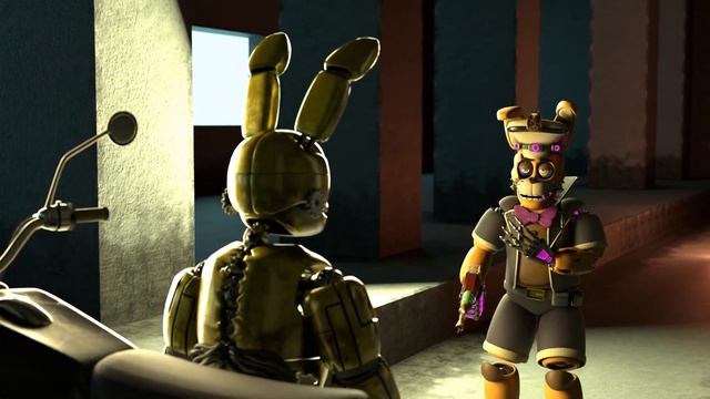 [FNAF/Blender/OC] Презентация моей новой ОСки | Сцена с Генри К