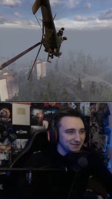 Первый раз за штурвалом вертолёта #Games #Stalker