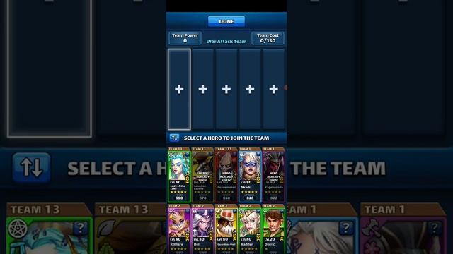 Empires and Puzzles War hits against Темный Ангел Dark Angel
