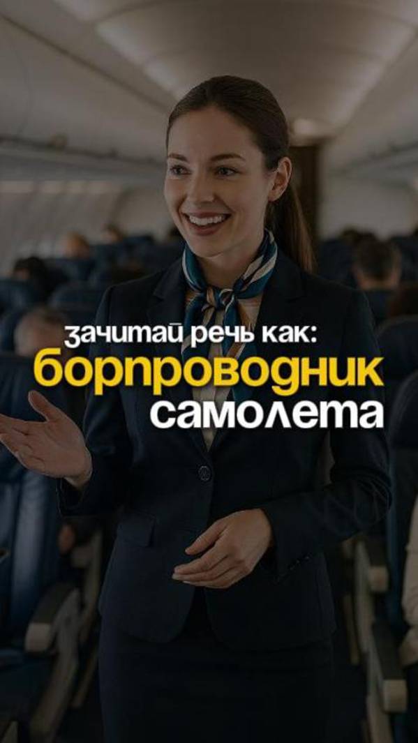 Выступи публично, как бортпроводник