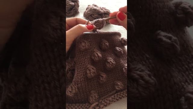 Узор шишечки крючком
