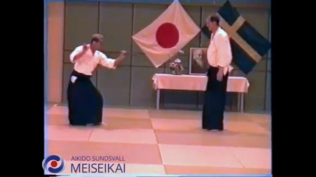 38 Aikido Jo Tai Ken Ai Hanmi Udekimenage Nishio Sensei Uppsala 1995
